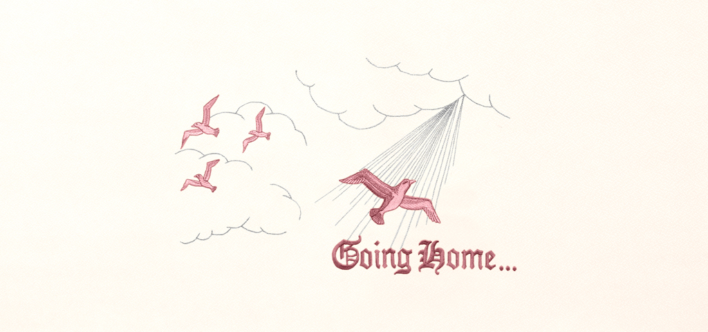 Going Home Pink Rosetan Faux